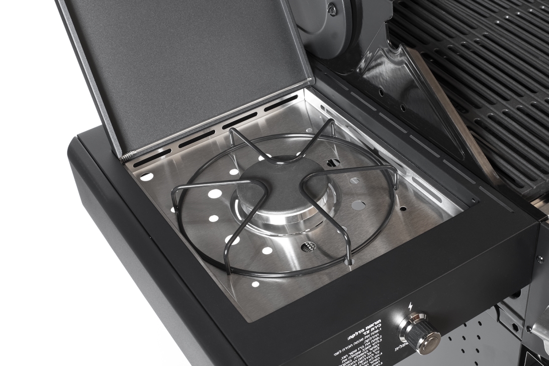 גריל גז משולב פחמים GRILL STREAM CLASSIC 3B + כירה שחור