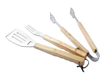 סט כלים ידית עץ