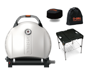 גריל גז נייד קרם  900T O-GRILL כולל שולחן תיק נשיאה וכיסוי