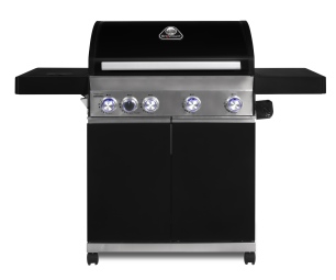 גריל גז משולב פחמים GS- Classic 4B +כירה ( צבע שחור)