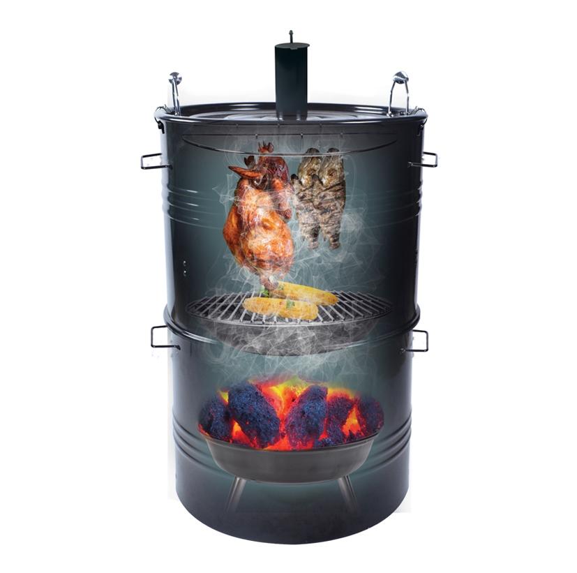 מעשנת פחם 42  black bullet