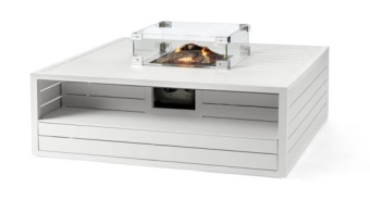 מדורת גן HAPPY COCOONING אלומיניום מלבנית צבע לבן