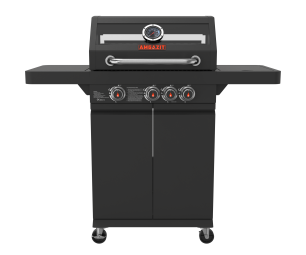 אמגזית Caliber גריל גז 3 מבערים + כירת צד ומדף  34073 מתקפל