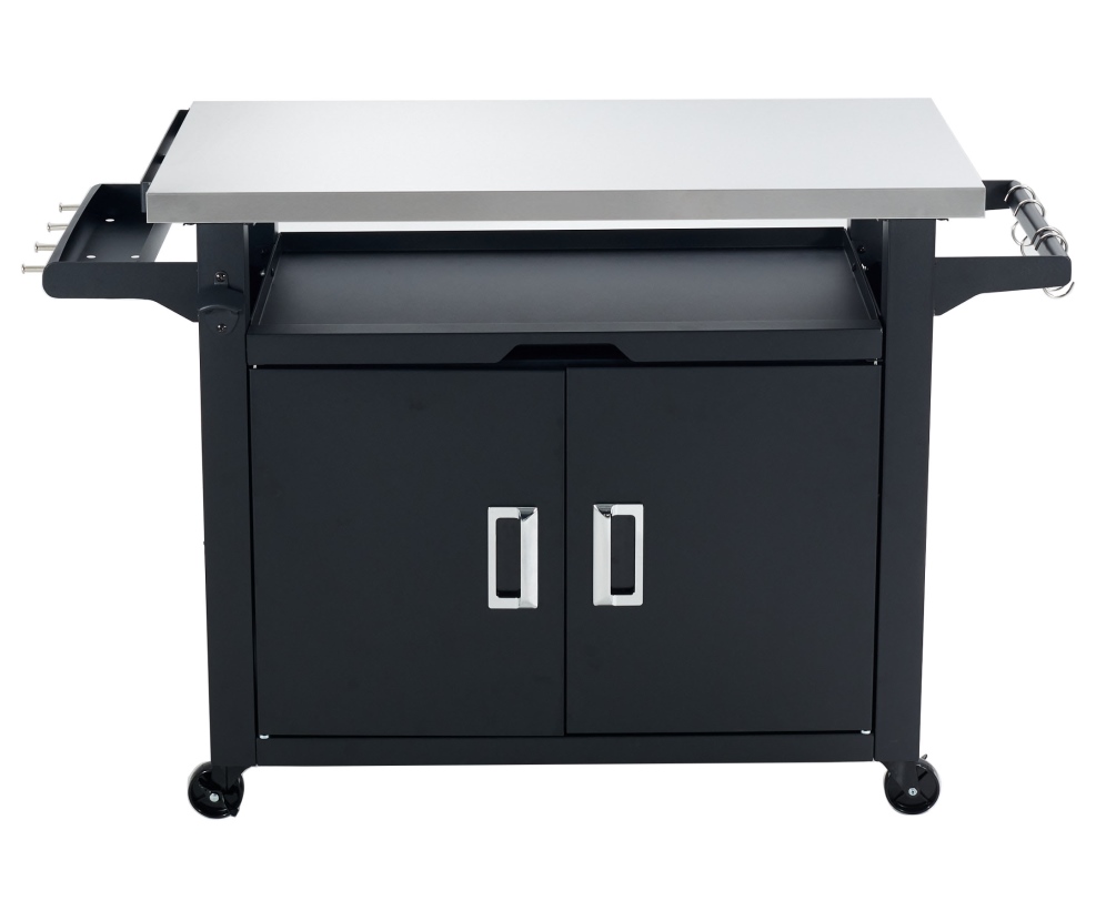 שולחן עגלה ברביקיו לטאבון VIKING משטח עליון 107x52